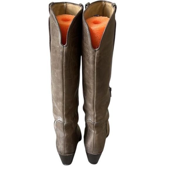 Fyre Tall Leather Jackie Riding Boots Zipper Tan Beige Womens 7.5 Fall Autumn - Picture 10 of 10